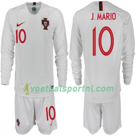 Portugal J. MARIO 10 Kind Uit Tenue WK voetbal 2018 L/S